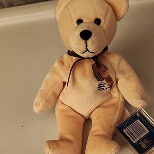 Charming Plush Bear with Bow